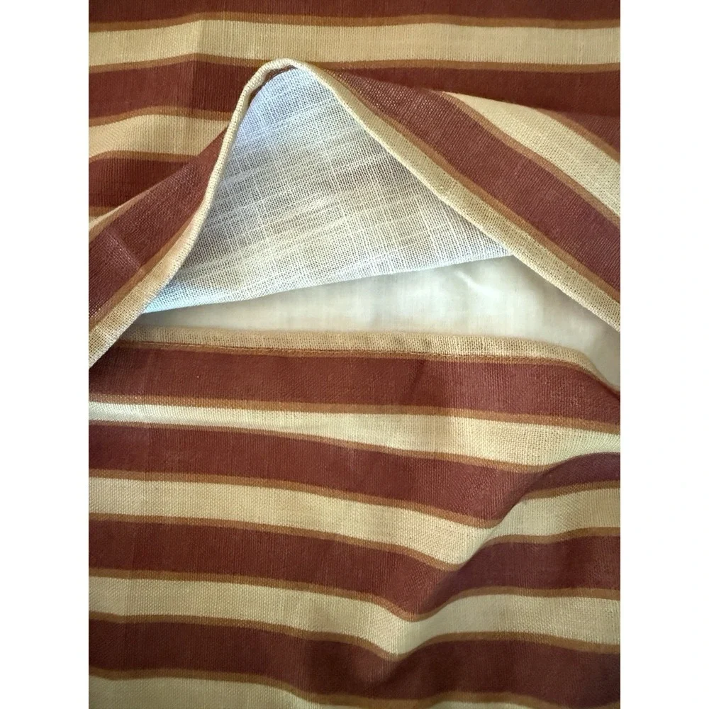 Sherry Kline Red Toile Reversible Pillow Shams Set of 2 French Country Striped